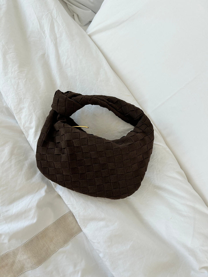 Renee | Borsa Mini in Suede Intrecciato Morbido