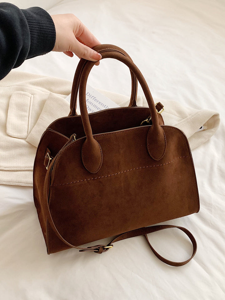 Luisa | Borsa Quotidiana Minimalista in Pelle Suede