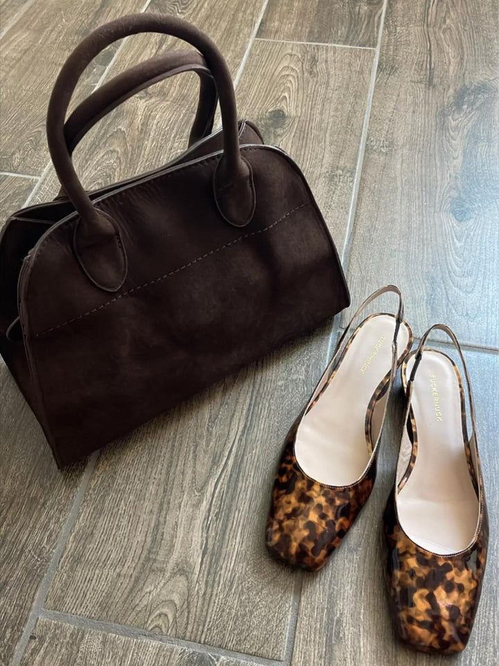 Luisa | Borsa Quotidiana Minimalista in Pelle Suede