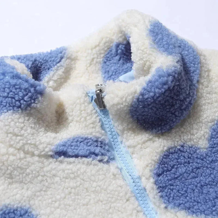 AMORE – Giacca Reversibile Morbida con Cuori