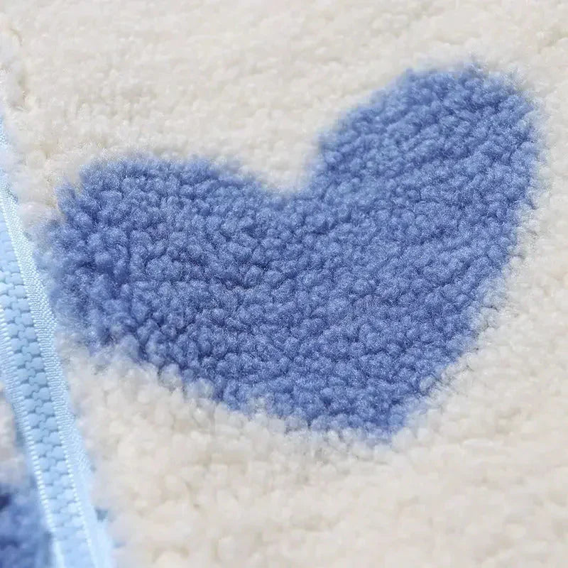 AMORE – Giacca Reversibile Morbida con Cuori